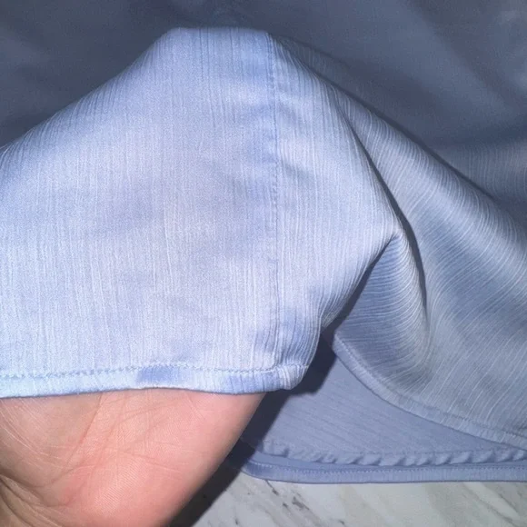 Nine West Light Blue Satin Top - Picture 10 of 10